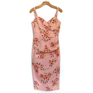 Stop Staring! | Arana Fitted Dress Pink Floral